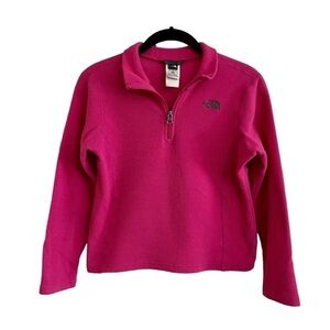 THE NORTH FACE, GORPCORE, GIRLS PINK OUTDOOR PULLOVER. SIZE M(10/12).